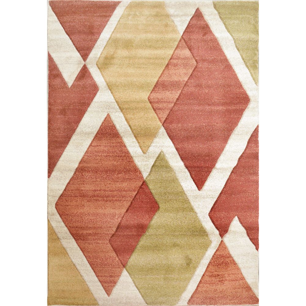 Dynamic Rugs 3284-371 Stella 6.7 Ft. X 9.2 Ft. Rectangle Rug in Red/Gold/Ivory